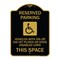 Signmission Reserved Parking Vehicles or Dis Vet Plates or State Disabled Card This Space, BG-1824-22999 A-DES-BG-1824-22999 - alternate 1